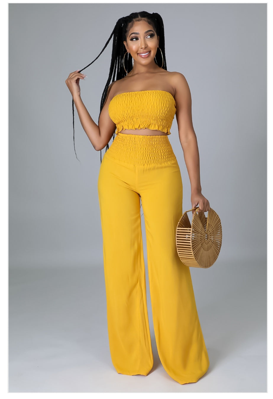 Paradise Pants Set Yellow